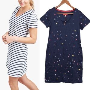 🆕 Joules Riviera V-neck Navy Star Dress